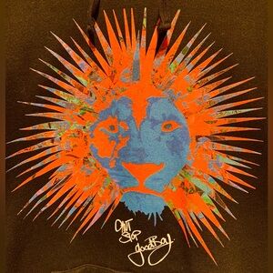 Jack & Jack 2015 concert sweatshirt black with front lion logo- M women’s